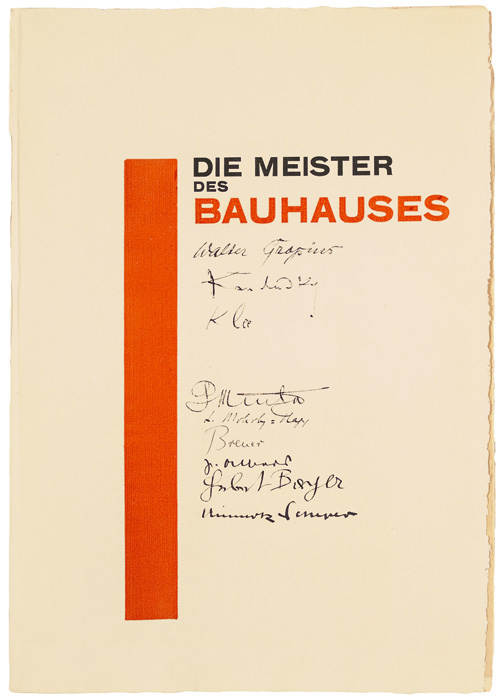 Das Kuratorium des „Kreis der Freunde des Bauhauses“ für Herrn Bürgermeister Fritz Hesse in Dessau.